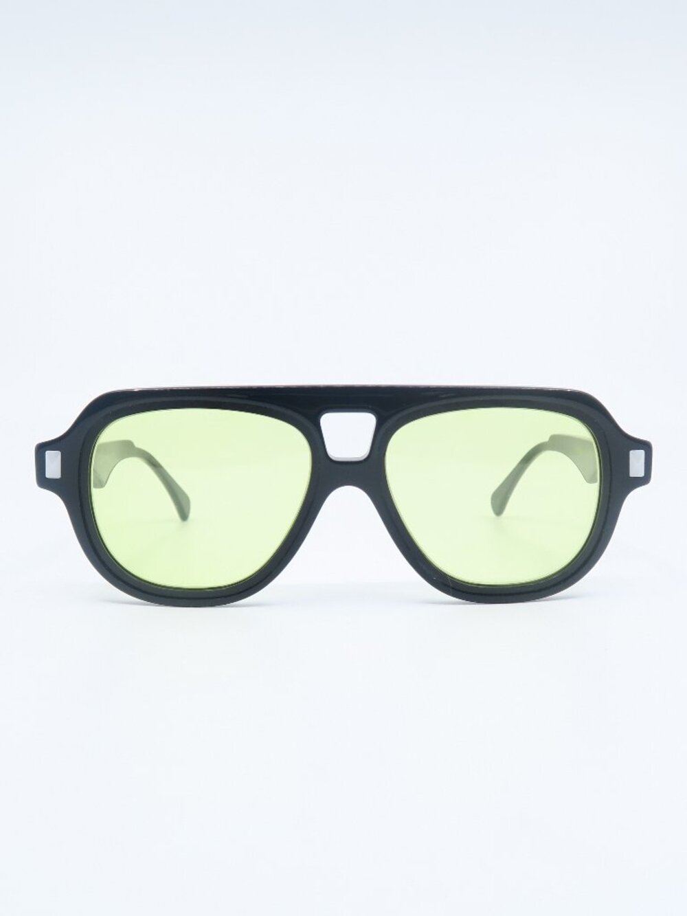 Light Tint Black & Yellow Lenses, New Aviator, Fashion Unisex Sunglasses.
